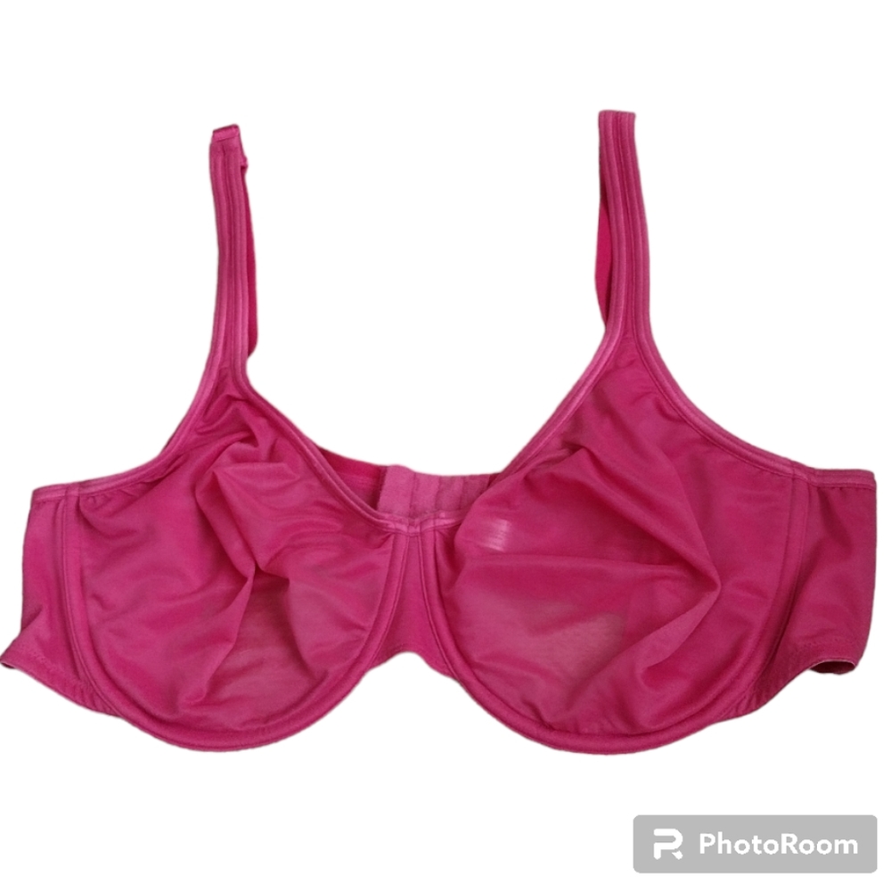Lane Bryant Sheer Sensual Cacique Pink Sheer Bra 44DD